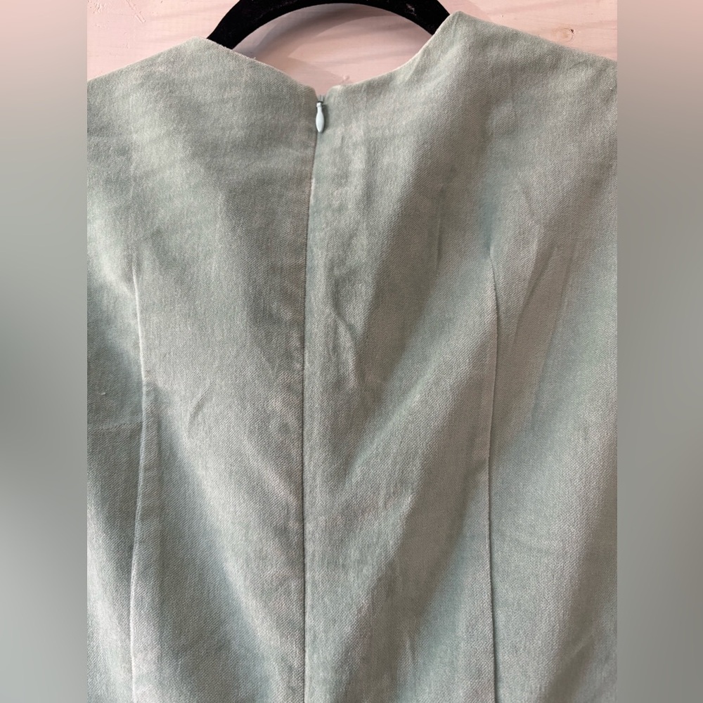 Unique Vintage Mint Green Midi Dress - Picture 6 of 6